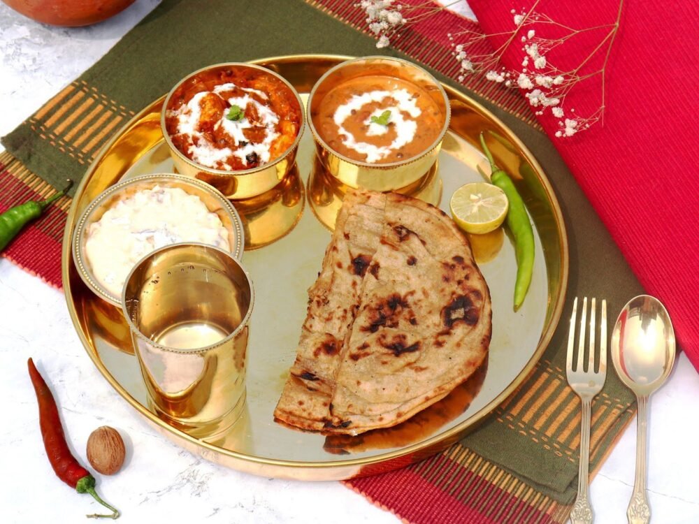 brass thali set