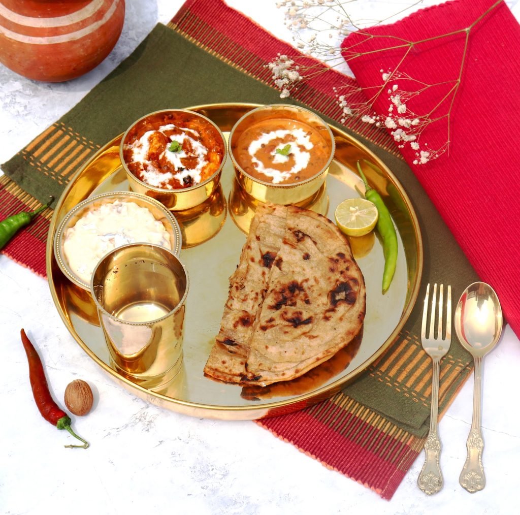 brass thali set
