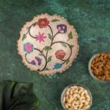 decorative brass serving bowl