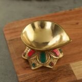 brass decorative pooja diya