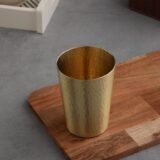 brass water glass