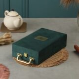 copper water bottle and glass set with gift box