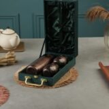 copper water bottle and glass set with gift box