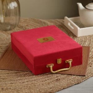 brass glass set of 2 with gift box