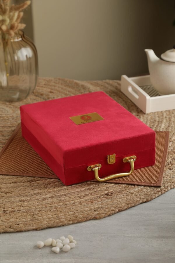 brass glass set of 2 with gift box