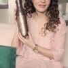 A girl holding Copper Water Bottle